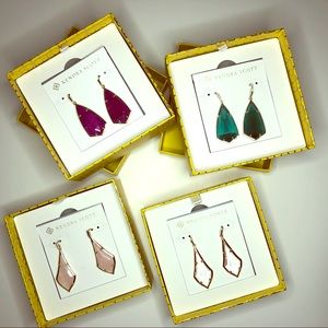 4 pairs of Kendra Scott earrings